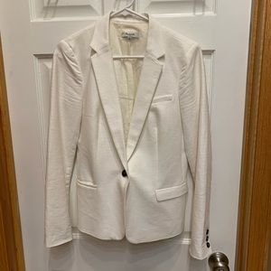 Madewell linen blazer white